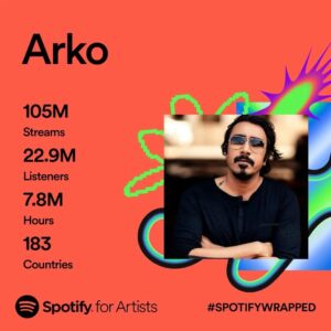 Arko Pravo Mukherjee Instagram - Thank you @spotify & @spotifyindia for this reassuring and encouraging endeavour for all of us Artists..
Thank you for connecting so many hearts & minds across the globe with my music.. 

To my dear Audience all over the world : Thank you for the appreciation, the faith and for your undying affection 🙏❤️ 

You truly make my World go round!!