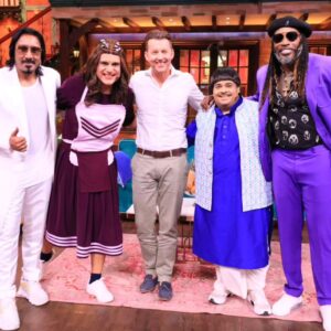 Arko Pravo Mukherjee Instagram - In our whirlwind week of promotions for #ohfatima , this was a stand-out experience for us being on the one & only #tkss  The Kapil Sharma Show... 🙏❤️

Besides the brilliant writing & performances which we have come to love over the years, what I noticed, above all, each member of the team , in spite of such consistent success, is grounded, warm and genuinely affectionate.. I'm sure God will keep blessing you guys always because of your Compassion..

@chrisgayle333 and @brettlee_58  it was an honour for me to share stage with you both 🙏
@kikusharda  and @krushna30  probably our country's 2 of the best comedians.. it's impossible to keep a straight face around you 😂😂😂 
At one point my stomach was hurting & I had to remind myself we're on national television!! 
@archanapuransingh  ma'am you're elegance personified ❤️🙏

What can I say about the King of TV my dear brother @kapilsharma 
Bahut kam hi log aaj aise hai jinki seerat ki mehek lafzon mein bayaan nahi ki Jaa sakti...
You're one such rare human being brother love you always 🤗❤️

Lastly, thank you @arunsjsingh @nishant.dayal #NumeroUno @yuvrajent  @sujitrtiwari and the fabulous team who made this happen!! 🤗