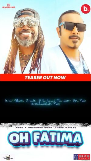 Arko Pravo Mukherjee Instagram - Get ready to groove to the year’s ultimate party anthem bringing together a beat like never before #ohfatima.
Give it up for the the biggest collaboration of the year with Chris Gayle
Full song will be out on the 22nd of May, 2023. 

#ArkoxChrisGayle #Arko #ChrisGayle #NewSong

@arunsjsingh
@chrisgayle333
@elite.sports.m
@sujitrtiwari
@nishant.dayal
@ramjigulatiofficial
@dhartigulati
@karina.karra
@shaanbromusic 
@rhsharma504
@studio504
@mixedbyhanish 
@shankarabhishek
@parulchawla9
@samirdharap9
@coloristsandy
@ssubsingh
@rohinisethicouturier
@akki007.sk