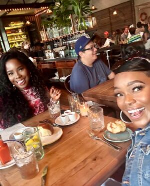 Arlene Martin Instagram - Saturday Girls Night out with my sis Joyce Gilliard at The Optimist YES Please🙋🏾‍♀️ #WinnersCircle #BlessedForever 🥂💓