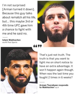 Arman Tsarukyan Instagram - Tsarukyan fired back at Chandler AND Makhachev 👀