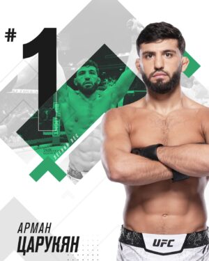 Arman Tsarukyan Instagram - 🚀 Арман Царукян занял первую строчку рейтинга лёгкого веса! #UFC300