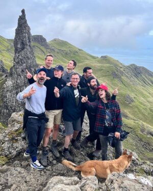 Arnas Fedaravicius Instagram - Dream team 🥲. Name a better one, I’ll wait 🤔 ⛰ 🌞 🐕 🧗‍♂️ 🍗 🍝