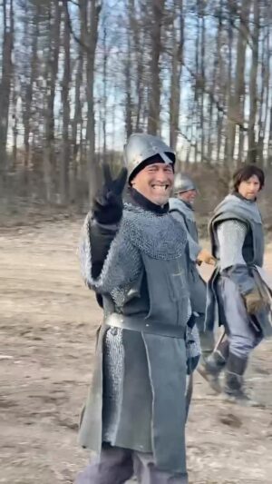 Arnas Fedaravicius Instagram - I shot this video a year ago when I found out that a year from then @thelastkingdom is going to be no.1 in 89 countries around the world. You can see @pekkastrang was stoked about that as well. the message at the end of thw video comes from the bottom of my heart. You are all wonderful. 

#sevenkingsmustdie 
@markrowley90 
@alexander.dreymon 
@edbazalgette 
@zacharysutcliffe 
@mrrodhallett 
@cavanclerkin 
@jacobdudman 
@netflix