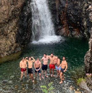 Arnas Fedaravicius Instagram - Dream team 🥲. Name a better one, I’ll wait 🤔 ⛰ 🌞 🐕 🧗‍♂️ 🍗 🍝