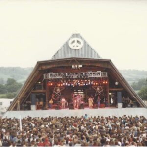 Arthur Darvill Instagram - My dad just sent me this picture of him playing Glastonbury 1986 with the @rubyturner_soul band. Class.