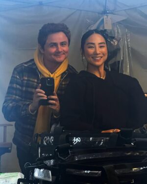 Arturo Castro Instagram - May the 4th?? Nay! It’s Greta Lee Appreciation Day, dress accordingly! 

Honestly one of my favorite costars of all time. Her wit, her talent, her “it’s all gonna be ok” energy, and her kindness to everyone on set, were a wonder to be around. 

Can’t wait for y’all to see how she slayed this role! A round of applause for the kwaenchannha queen herself! 👏🏾👏🏾👏🏾

#Tron #LaPaTrona