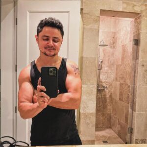 Arturo Castro Instagram - Some bts shots from @roadhousemovie ! Truly had a blast shooting w these folks out in beautiful DR. Less than a month till y’all can see it, mark that March 21st on your calendar bbsss!