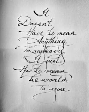 Arunoday Singh Instagram - •
It
Doesn't
Have to mean
Anything,
To anybody.
It just,
Has to mean
The world,
To you.
•
•
#SufiSoulPoetry #poemforpurpose #SundayPoem #gettingFocusedAgain