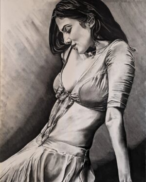 Arunoday Singh Instagram - MALAVIKA # 1
(Charcoal. Approx 3.5 ft. x 4 ft)

I came across a beautiful series of photographs of the ethereal @malavikamohanan_ taken by @arjunkamath87 (whose work I admire greatly, and whose permission I sought before making this charcoal study.)

I thought I was finished with it, but now as I go to post it, I see all the little areas I can improve upon.  So, will go back and do all those for further practice at detail and patience.

Still overjoyed with how it turned out so far.

SWIPE for process video
•
•
#sufisoulsketchery
#charcoal
#charcoaldrawing