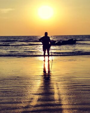 Arunoday Singh Instagram - •
In the infinite
Expanse
Of the multiverse,
An infinite Me's
Are weaving 
Infinite lives.
Of every texture
Every sorrow,
Of every joy,
Lives painted with
Every hue.

But today
I can feel,
For the first time,
All infinity
Of Me, are here
This evening,
Occupying this
Exact space,
On this beach.

And all of us
Are smiling,
Identical smiles.
And Heaven
Doesn't feel
So far out
Of reach.
•
•
#SufiSoulPoetry #SunsetPoem #IAmAChildOfSunset