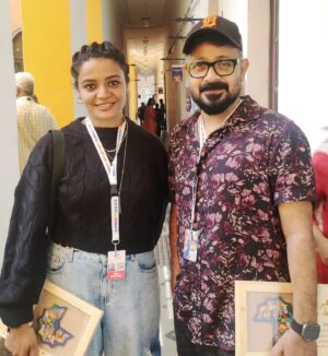 Arya Salim Instagram - This year @iffi 😍
Proud moments for me 
With @prakkatmartin 🥰

I so grateful to this universe ❤️

#style #happy #photo #life #nature #insta #cute #viral #likesforlike #model #music #travel #memes #explorepage #liker #girl #explore #selfie #india #beauty #aaryasalim #lfl #trending #likeback #following #loveyourself #lifestyle #tiktok #photoshoot #photographer