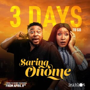Ashionye Michelle Raccah Instagram - Saving Onome is coming to a cinema close to you in 3 days! Pre order your tickets via the link in our bio right away 🔥

#savingonomefilm 
#nancyisime 
#olumideoworu 
#nasboi 
#babarex 
#ashionyeraccah 
#inkblotpresents 
#inkblotstudios 
#marylazarus 
#april5th
#nollywood
#nollywoodmovie