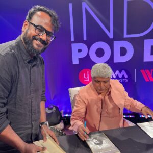 Ashish Shakya Instagram - Could have listened to Javed Akhtar speak for another couple of hours easy. Throw in some Scotch and soda and it could have been a legendary all-nighter. But sadly it is frowned upon to rush the stage with drinks and Magic Masala. So I had to be content with him signing my copy of Quiver. And of course, the new book on his life called Talking Life (by the wonderful Nasreen Munni Kabir). He spoke about his childhood, his early days in Bombay, wild overconfident antics (some version of which we've all pulled in our 20s), his work with Salim Khan and so much more, all of which is in the book. And while I am a microscopic baby writer in comparison, listening to him talk about writing made me feel connected. To him, to this mad city where we're all trying to make it and most importantly, to the craft itself.

Thank you for the invite @kavitarajwade @doshiamit and @ivmpodcasts Congratulations on a lovely India Pod Day :)

📷: @rotalks