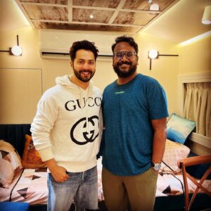 Ashish Shakya Instagram - Had fun working with Achcha Insaan No. 1 @varundvn for the new @primevideoin promotional campaign. Also props to @vasanbala and team for a super fun shoot ❤️ Swipe to see just a fraction of the nonsense we made Varun do.