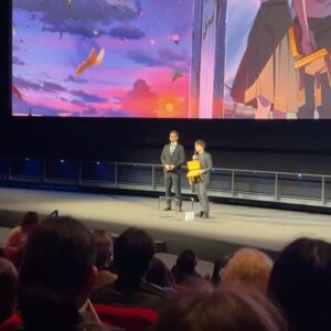 Ashleigh Morghan Instagram - ✨This film has been on my radar for at least five months (swipe to see my post about it). I am eternally grateful to @crunchyroll for the invite to the World Dubbing premiere of Suzume! Such a huge fan of @makoto.shinkai! 

❤️: If you loved Your Name and Weathering with You, or you just want to see a really great anime movie then you have to see Suzume in theatres April 14th! 

#suzume #makotoshinkai #crunchyroll #sony #sonypictures.