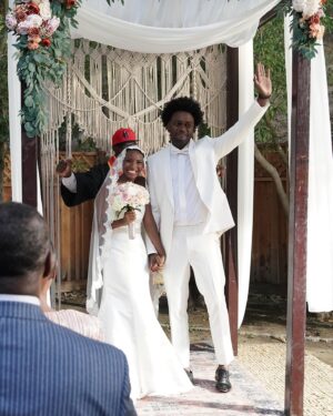 Ashleigh Morghan Instagram - ✨An all new episode and season of Grand Crew dropped on Friday!! ✨

➡️Swipe to see a funny BTS of @echokells and I as a lovely older couple, a time lapse transformation into my older self and how big the ring was Noah got Simone 💍!!

📺Be sure to check it out before another new episode this Friday at 8:30/7:30c on @nbc and streaming on @peacock ! Things get wild this season yalll so grab your favorite glass of wine and tune in!! 🍷❤️.

#grandcrew #grandcrewnbc #aginggracefully #aginglikefinewine #comedy #blackcomedy #nbc #peacock