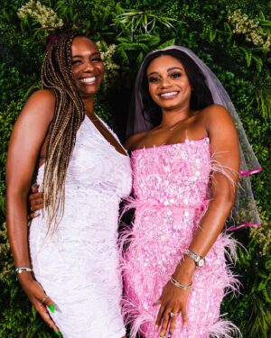 Ashley Calloway Instagram - All I Can Say Is….TURN MY BRIDE UP👰🏾💃🏾💃🏾💕 #PRINCEssShitOnly