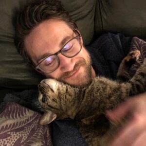 Ashley Clements Instagram - We said goodbye to Perdita this weekend, my beloved companion for 13 years. Cancer took her far too young, but we will always treasure the time we had and what a loving and snuggly cat she was. Her favorite place in the world was in one of our laps. We were as obsessed with her as she was with us, and our hearts are as full as they are broken.