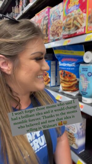 Ashley Davies Instagram - From my kitchen to Walmart shelves, Happy Grub is now a reality! 🌟 Grateful for the journey of turning pancake dreams into everyday joys. Being a mom and business owner is a whirlwind of emotions – the late nights, early mornings, and the endless love that fuels it all. 💖 Here’s to each heartfelt moment and the inspiration that comes with being a mompreneur. Thank you for making Happy Grub a part of your mornings! 🥞✨ 

#MompreneurJourney #GratefulHeart  #ParentingDreams #WalmartSuccess #MorningMagic #FamilyFirst #HeartfeltBusiness #PancakeDreams #MomLifeBalance #WalmartFinds #MomsWhoInspire #Pancakes #MomPower #MomLifeVibes #SupermomLife #MomBossVibes #MomWinning #MomTribeLove #MomLifeRocks #MomLove #MomTips #HappyGrubKids #MomWisdom #MomLifeHacks #MomTipsAndTricks #TrendingMomTips #Family #Walmart #Mum #Mumlife @eathappygrub