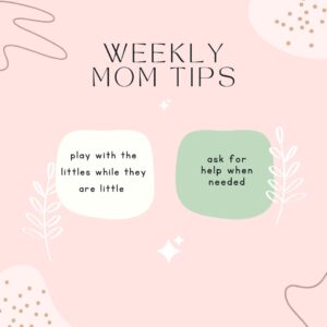 Ashley Davies Instagram - Weekly mom tips 3 & 4:

play with the littles while they are little. 

ask for help when needed. 

#momtips #postnotifications #follow #momtrepreneur #EatHappyGrub #HappyMom
