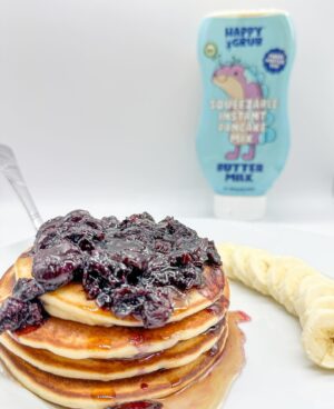 Ashley Davies Instagram - Who else loves an easy breakfast for dinner?!

Thanks to @eathappygrub | @happygrubmom we were able to enjoy these yummy Buttermilk Pancakes last night! Both kids couldn’t wait and were swarming me when they smelled how good they were so I’m glad they whipped up quickly. 😂

They have a bunch of other flavored ones too so make sure to checkout their shake and squeeze options!

.

#pancakes #blueberrycompote #pancakelover #breakfast #breakfastfordinner #blw #babyledweaning #babyledweaningideas #quickdinner #quickbreakfast #breakfastideas