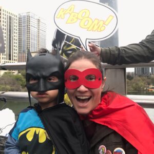 Ashley Jordyn Instagram - We’re having fun with Batman! #longlivethebat #austintexas
