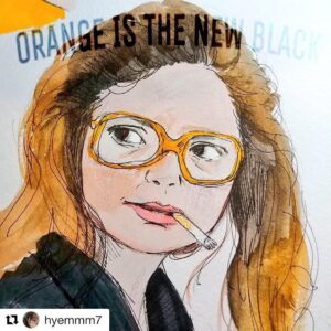 Ashley Jordyn Instagram - Thank you @hyemmm7 ! Great #fanart!  #oitnb #oitnb6 #youngcarol #teamcarol #cblock #ashleyjordyn