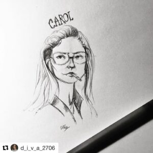 Ashley Jordyn Instagram - Fantastic #fanart!  Thank you! #oitnb #youngcarol #cblock #ashleyjordyn