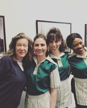 Ashley Jordyn Instagram - Happy 10 Year Anniversary #oitnb !  Here’s a little shoutout to those who built this and those who loved it! #youngcarol  #wgastrong
*
*
Not tagged are the incredible stuntwomen and bg performers and AD team and PA’s and an entire crew of amazing people. Shout out to them too! (I probably made them all crazy because I paced on set in the middle of their work just so happy to be on set)