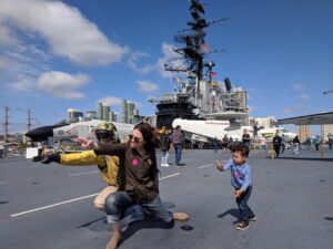Ashley Jordyn Instagram - @USSMidwayMuseum #USSMidwayMuseum #dangerzone #Ifeeltheneedforspeed #comeonallfemaletopgun #maverickandgoose #icallmaverick