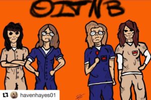 Ashley Jordyn Instagram - More cool #fanart!  Thank you! #oitnb #oitnb6 #caroldenning #carolandbarb #thelittledebbiemurderers @lkelmcm @henny.russell @mackphillips