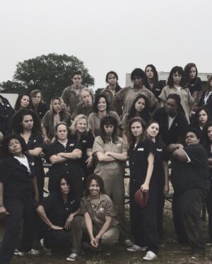 Ashley Jordyn Instagram - Happy 10 Year Anniversary #oitnb !  Here’s a little shoutout to those who built this and those who loved it! #youngcarol  #wgastrong
*
*
Not tagged are the incredible stuntwomen and bg performers and AD team and PA’s and an entire crew of amazing people. Shout out to them too! (I probably made them all crazy because I paced on set in the middle of their work just so happy to be on set)