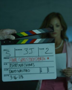 Ashley Mary Nunes Instagram - This girl is feeling Pretty GOOD in Pink after receiving news that @finalgirlsblood was selected into the 2024 @chicagohorror Film Festival running May 3-5 at the Facets Theater in Chicago, IL! We are honored and thrilled to be apart of the lineup. And I’m so proud of our FGBB team! 💙🙏🩷

Photo by @ken.saunders 

#ChicagoHorrorFilmFest
#ChicagoHorrorFilmFestival
#ChicagoHorror
#ScreamQueens
#FinalGirls
#IndieHorror
#PrettyInPink
