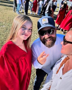 Ashley Scott Instagram - We are so proud of you Ada! You have accomplished middle school, no easy feet. I believe this is going to be a beautiful summer for you and high school an exciting challenge.  Stay focused on striveing for your goals and keep the good ones close. We love you so much.
#8thgradegraduation  #Ada♥️