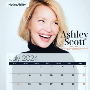 Ashley Scott Instagram - Go on now, get yourself one. @noticeability @johnschaech & @aaronfarrier have created with so many other dyslexic artists  a calendar to inspire kids and families who are touched by dyslexia. We would be honored if you would support this great organization and lift up folks that might need a little reminder that they too could some day be Miss July. 😂  #dyslexic #dyslexicthinking #dyslexiaeducation