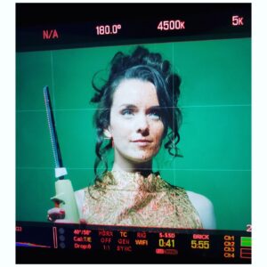 Ashlynn Yennie Instagram - My dream of becoming the Annette Bening of Horror is almost complete { insert evil laugh } 🔪❤️🎬 @therecipehorror #complicatedwomen #derangedhousewife #monitorshot #bloodygood | 🩸&💋 by @alexandrabayless