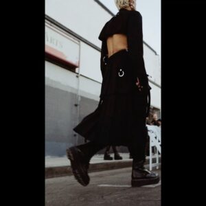 Ashton Michael Instagram - 🧷🖤HECTOR 🖤🧷
. 
Having the support  of one of my days ones walking my show is what this collection was about . The unconditional love and support when we are broken and those who help lift us up and put us back together . I love @justhektor  so much and their journey beyond words . Thank you for constant brand support , 15 years of friendship and LAS PALMAS shop neighbors  and encompassing the energy this collection represented . 🖤
.
@justhektor  walking Ashton Michael #punktsugicollection in crop harness pierced button up , tiered plaid wool kilt and safety pin lunch box . 
.

!
.
PR pulls at @nosuchagencypr & ASHTON MICHAEL ATELIER 
.
🎥 crew
@eldente
@cevvycev 
@mf_romasanta 
.
makeup
Key makeup James Vincent
@jvincentmakeup for @nobasura_clubhouse 
@danessa_myricks @danessamyricksbeauty for sponsoring. 

Makeup team
@ozzie__g__
@caitlincwyman 
@hollymarkert
@luigichamorro 
@rickieangel.artistry 
@alisa_yasuda

Hair 
Key hair: Noogie Thai
@noogiethai

Hair team:
Joey Rodrigues - @joeyrodrigueshair 
Paula Peralta - @thepaulaperalta
Christy Tagatac - @christytagatac
Henry Sanchez - @Henrydesalazar 
.
Shoes - @tuk_footwear 
3D printing - @thereyouhaveit3d 
.
Casting 
Hanna Isaksson - @hannai_me
Alabama Blonde - @alabamablonde
Chanel Perrillo - @shutupchanel 
. 
.
.

#ashtonmichael #runway #fashionshow #model