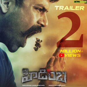 Ashwin Babu Instagram - Thank u everyone 😍

Audience feeds the #HIDIMBHA's Hunger with ❤️

#HIDIMBHATrailer smashes 2️⃣ MILLION  Views in no time 💥

Watch the Mind-boggling Trailer Now!
- https://youtu.be/MK-pFLfPmyk

@actorashwin@aneelkanneganti @Nanditasweta #SVKCinemas @vikasbadisa #OAK @AnilSunkara1 @AKentsOfficial