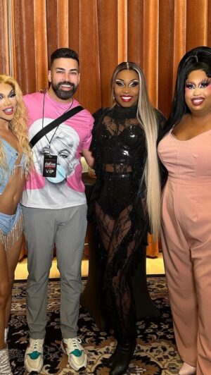 Asia O'Hara Instagram - To know me is to know my struggle with the meet and greet aspect of my job.  However, this @werqtheworld I am LOVING getting dolled up and meeting, hugging, and laughing with all of you!  Keep the love coming! ❤️💙❤️💙❤️💙