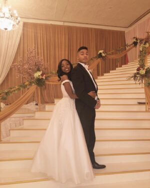Asjha Cooper Instagram - I GOT MARRIED 👰🏿⁣
⁣
jk watch @cwallamerican tonight to see why I’m all dressed up 😜
