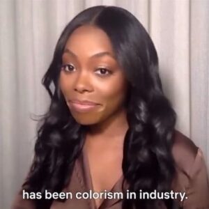 Asjha Cooper Instagram - I loveeeee @strongblacklead and was so happy they allowed space for me to speak on something I’m so passionate about. The industry is definitely changing and becoming more inclusive but when I first moved to LA and started auditioning I noticed pretty quickly I was seeing a variation of the same type of girl that would be cast. Proximity to whiteness has its privileges, as we all know, and in this industry that correlates to more roles and more *variety* of roles. Zendaya speaks on colorism constantly 🙌🏿 and she stated it perfectly when she said “she is Hollywood’s acceptable version of a black girl and that has to change.” Representation should come in all shades. All black is beautiful 🤎