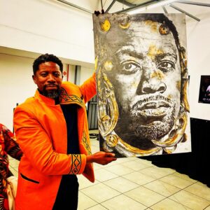 Atandwa Kani Instagram - What a portrait by an unbelievably amazing artist.. Thank you @still_handsome_bongs … This one is going back with me to New York… Next is a portrait for Dr Kani..