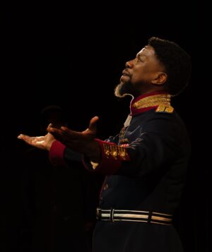Atandwa Kani Instagram - I CANNOT describe this feeling. It’s an incredible amalgamation of emotions. “Othello” lives, but through the poignant adaptation by Mam’Lara Foot, “Othello” lives within us, it is our own. 

“I have found great love among the people here”. 

As a family, we take on this Herculean obstacle, and I am so blessed to be surrounded by this immensely talented and beautiful cast of artisans. @albert_pret is the BEST “Iago” you’ll ever see in your lifetime. @carlacarlasmith brings “Desdemona” to life with love and kindness & effortless beauty and Grace.. @faniswa_yisa ‘s “Emilia” is the strongest version of this woman EVER! She’s nurturing, yet filled with volcanic flames. The cast is impeccable, the adaptation is strong, necessary & As African as ever! Treat yourself to a once in a lifetime experience. 

BOOK NOW!!
@baxtertheatre until May 4th

@carlo.daniels 
@suidsel 
@brendanseanmurray 
@mornevisser71 
@awethu_hleli 
@fefelue87 
@lyleoctober 
@calebswanepoel 
@tamzinwilliams_ 

📸: @macpherson5716