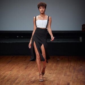Athena Levesque Instagram - Look 2 of SS 19 collection. 
Levesquetriplets.com/clothing
@levesqueclothing