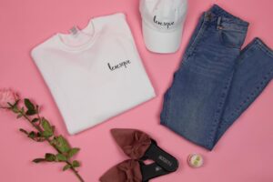 Athena Levesque Instagram - Happy Valentine’s Day! 
Head over to Levesquetriplets.com/shop to grab some @triplicitywitcheryandapparel merchandise! .
.
.
.
#love #vday #valentinesday #valentine #valentines #pink #fashion #style #trend #beauty #clothing #clothingbrand #fashiondesigner #designs #design #creative #nyfw #fashionweek #fashionportrait #flatlay #photography #brand #triplets #photographer #merch #baseballcap #sweaterweather #white #fashionblogger #blogger