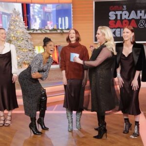 Athena Levesque Instagram - @keke and @hhasselhoff are two of the sweetest, most beautiful and most genuine people we’ve worked with! We had such a blast modeling these three looks styled by Hayley. Link in bio for full segment on @strahansarakeke @goodmorningamerica !