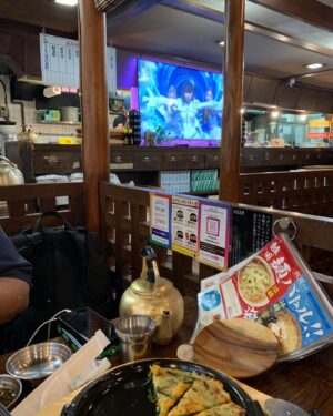 Atsuhiro Tsuda Instagram - 今日のお昼は、ウィンターとモモと韓国料理をいただきました！マシッソヨ！
#ご馳走様でした