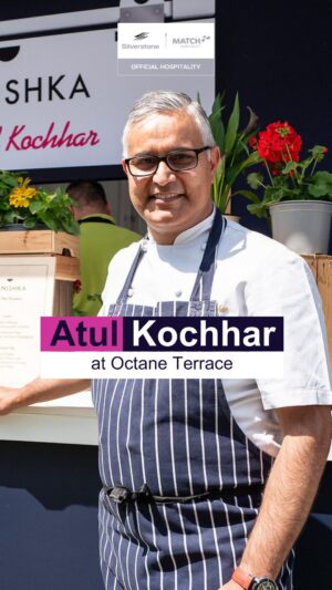 Atul Kochhar Instagram - I’m super thrilled to share that I’ll be back at Octane Terrace this July with @matchhospitality at the Formula 1® Qatar Airways British Grand Prix! 😎
 
Catch me alongside @tommybanks @angelacooking @tomaikens and @emthenutritionist, cooking up a delicious selection of street food at Silverstone. 🍽
 
Octane Terrace has the perfect party atmosphere and a great view of the track. It’s going to be an unmissable, adrenaline-filled weekend, so you do not want to miss out! 😊
 
Book all-inclusive Official Hospitality packages with @matchhospitality 

#MATCHHospitality #BritishGrandPrix #f1 #octaneterrace #officialhospitality #experiencematchhospitality