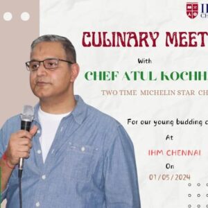 Atul Kochhar Instagram - Special moments with Chef Atul Kochhar 2 Times Michelin Star Chef at IHM CHENNAI